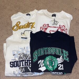 South Pole Kids Graphic T-Shirts - Black, White